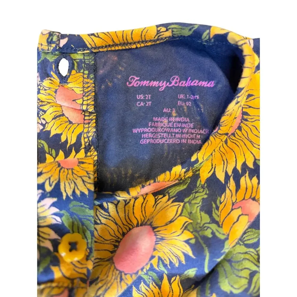 Tommy Bahama Sunflower Toddler Dress Size 2T - Picture 4 of 4